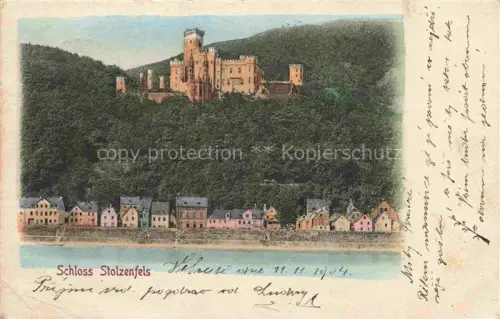 AK / Ansichtskarte Stolzenfels Schloss Koblenz Rhein Panorama