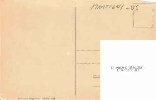 AK / Ansichtskarte MARTIGNY  Martinaco VS La Chemin de fer Martigny Chatelard et vue sur la vallee du Rhoe