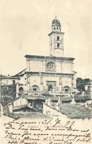 AK / Ansichtskarte LUGANO Lago di Lugano TI La Cathedrale