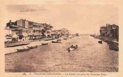 AK / Ansichtskarte PALAVAS-LES-FLOTS 34 Le Canal vue prise du Nouveau Pont