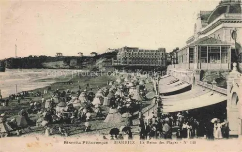 AK / Ansichtskarte BIARRITZ 64 Pyrenees Atlantiques La Reine des Plages