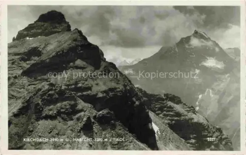 AK / Ansichtskarte Kirchdachspitze 2840m Neustift Stubaital Tirol AT mit Habicht