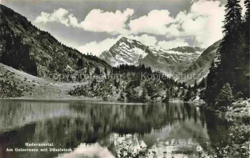 AK / Ansichtskarte Maderanertal Maderanerthal Silenen UR Am Golzernsee mit Duessistock