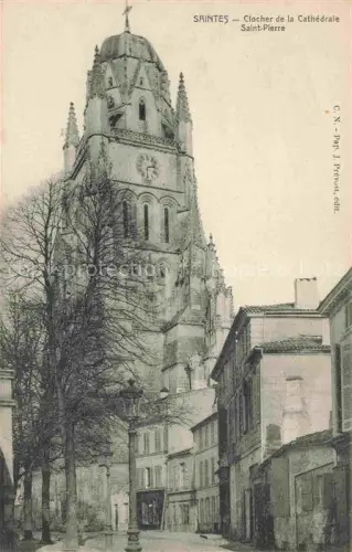 AK / Ansichtskarte SAINTES 17 Charente-Maritime Clocher de la Cathedrale Saint Pierre