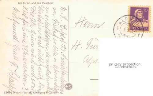 AK / Ansichtskarte Alp Gruem GR und das Puschlav