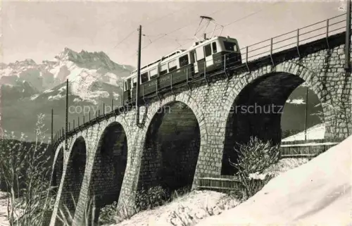 AK / Ansichtskarte Leysin VD Le viaduc et les Dents du Midi
