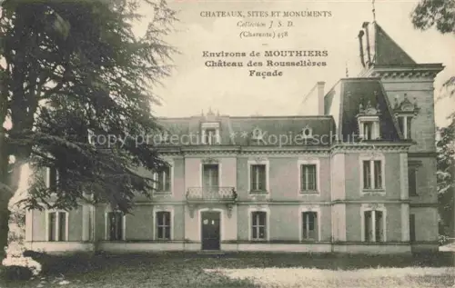 AK / Ansichtskarte Mouthiers-sur-Boeme Angouleme 16 Charente Chateau des Rousselieres Facade