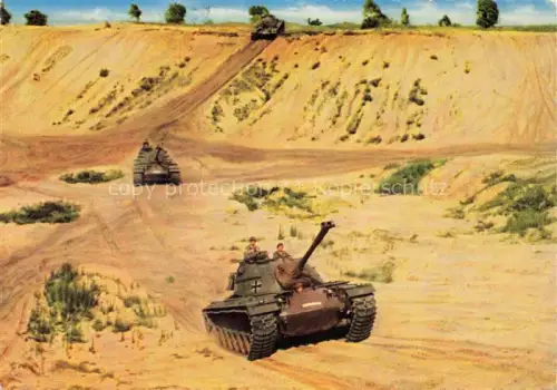 AK / Ansichtskarte Militaria Panzer Tank Char d Assaut Deutsche Bundeswehr M 48 A 2