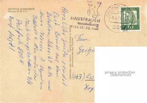 AK / Ansichtskarte Militaria Panzer Tank Char d Assaut Deutsche Bundeswehr M 48 A 2