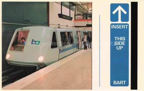 AK / Ansichtskarte U-Bahn Subway Underground Metro Oakland California Bart San Francisco