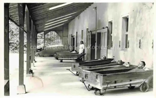 AK / Ansichtskarte Bad Koestritz Sanatorium Sandbaeder Handabzug