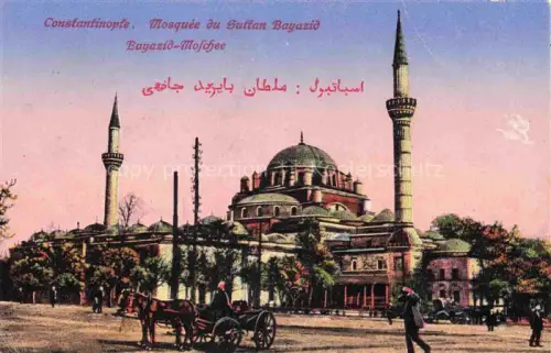 AK / Ansichtskarte Constantinople Constantinopel ISTANBUL TK Mosquée du Sultan Bayazid Moschee Marine-Schiffspost Feldpost
