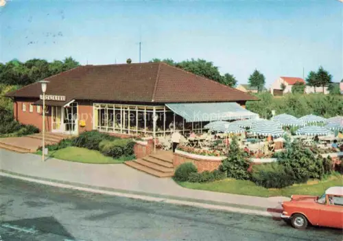 AK / Ansichtskarte Bottrop NRW Bundesautobahn-Raststaette Restaurant Terrasse