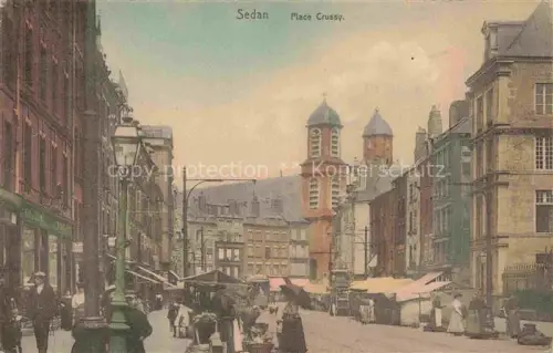 AK / Ansichtskarte SEDAN 08 Ardennes Place Crussy Eglise