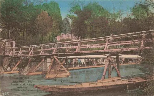 AK / Ansichtskarte RETHEL 08 Ardennes Partie an der Aisne mit der Militaerwaescherei 1. Weltkrieg