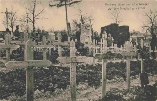 AK / Ansichtskarte RETHEL 08 Ardennes Heldengraeber deutscher Krieger auf dem Friedhof zu Rethel Karte Nr. 286