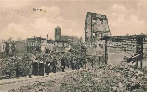 AK / Ansichtskarte RETHEL 08 Ardennes Stadt in Ruinen Truemmer 1. Weltkrieg