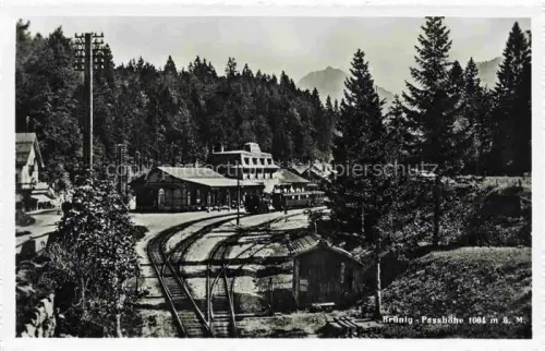 AK / Ansichtskarte Bruenigpass Bruenigbahn Bruenig OW Bahnhof