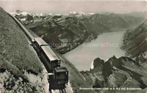 AK / Ansichtskarte Brienzersee Brienz BE mit Brienzer Rothornbahn
