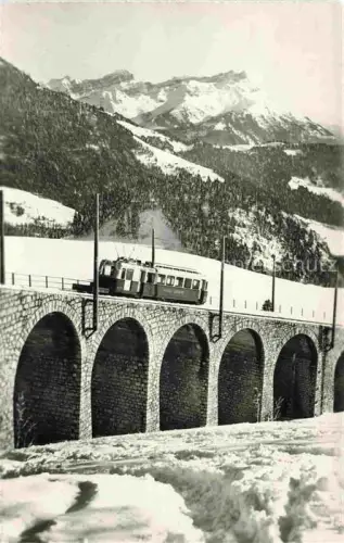 AK / Ansichtskarte Leysin VD Le viaduc et les Dents de Morcles