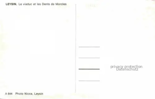 AK / Ansichtskarte Leysin VD Le viaduc et les Dents de Morcles