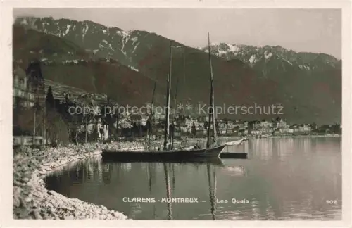 AK / Ansichtskarte Clarens  Montreux VD Les Quais