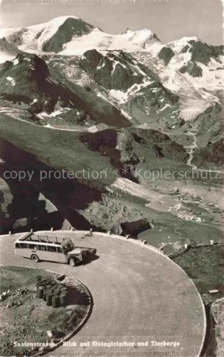 AK / Ansichtskarte Sustenstrasse Blick auf Steingletscher und Tierberge