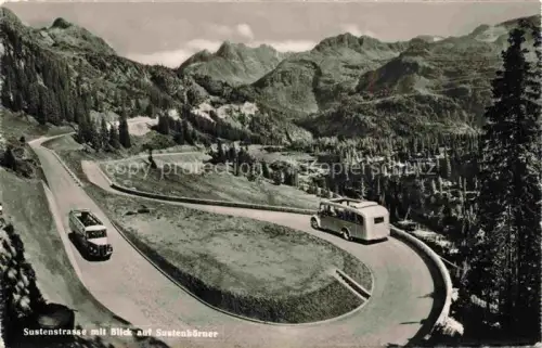 AK / Ansichtskarte Sustenstrasse mit Sustengletscherblick