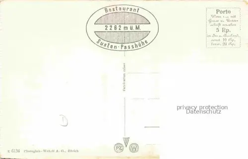 AK / Ansichtskarte Sustenstrasse mit Sustengletscherblick