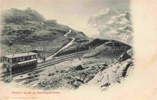 AK / Ansichtskarte Gornergrat 3135m Zermatt VS Chemin de fer du Gornergrat Culm