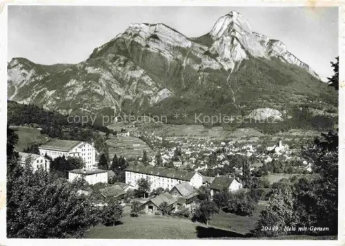 AK / Ansichtskarte Mels SG mit Gonzen 
