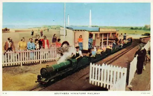 AK / Ansichtskarte Liliputbahn Kleinbahn Eisenbahn-- England Southsea Miniature Railway Tuck's