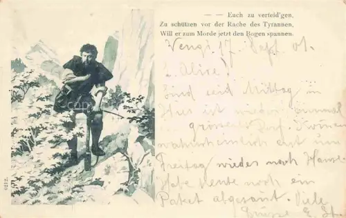 AK / Ansichtskarte TELL  Wilhelm Schiller Schweiz Bogen