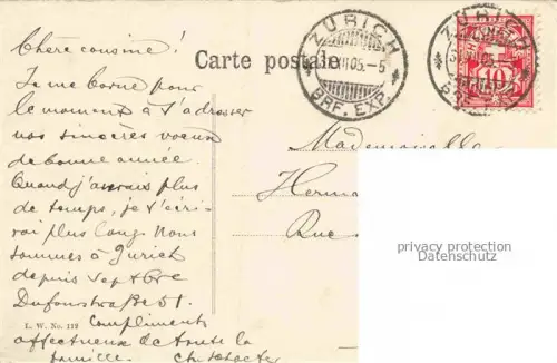 AK / Ansichtskarte ZueRICH  ZH Blick ueber die Limmat zur Altstadt Kirche