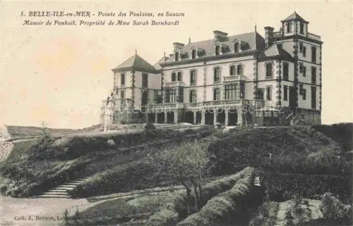 AK / Ansichtskarte BELLE-ILE-EN-MER 56 Morbihan Pointe des Poulains Propriété de Mme Sarah Bernhardt