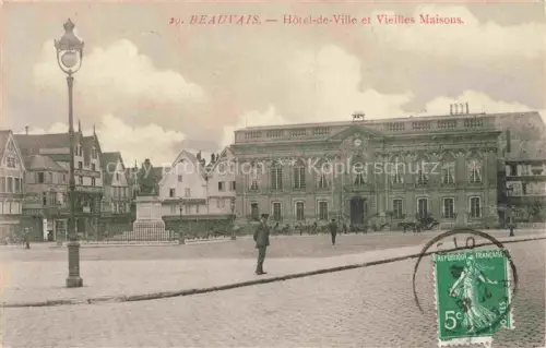 AK / Ansichtskarte BEAUVAIS  60 Oise Hôtel de Ville et vieilles maisons