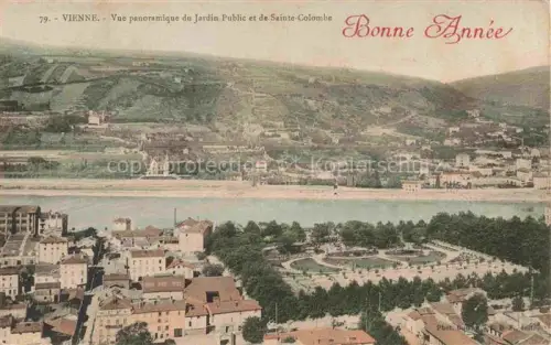 AK / Ansichtskarte VIENNE  Vienne-sur-le-Rhone 38 Isere Vue panoramique du Jardin Public et de Sainte-Colombe vue aérienne