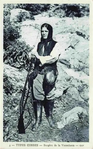 AK / Ansichtskarte Venzolasca Bastia 2B Haute-Corse Types Corses Bergère de la Venzolasca