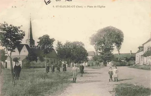 AK / Ansichtskarte St Eloi de Gy BOURGES 18 Cher Place de l'Eglise