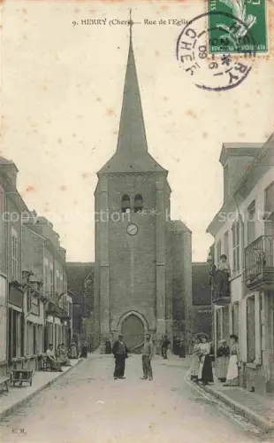 AK / Ansichtskarte Herry BOURGES 18 Cher Rue de l'Eglise