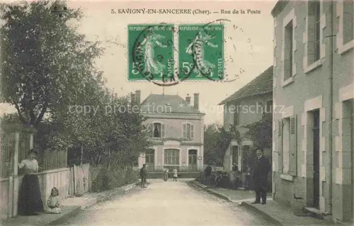 AK / Ansichtskarte Savigny-en-Sancerre BOURGES 18 Cher Rue de la Poste
