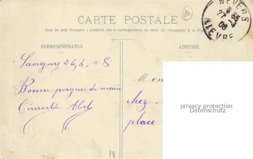 AK / Ansichtskarte Savigny-en-Sancerre BOURGES 18 Cher La Poste