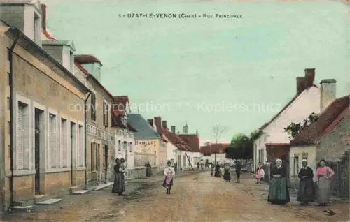 AK / Ansichtskarte Uzay-le-Venon Saint-Amand-Montrond 18 Cher Rue Principale