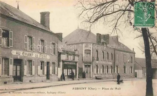 AK / Ansichtskarte Aubigny-sur-Nere VIERZON 18 Cher Place du Mail