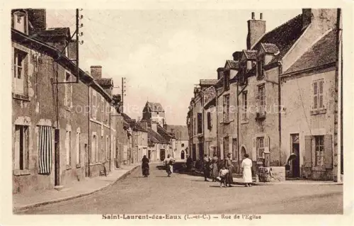 AK / Ansichtskarte Saint Laurent des Eaux Rue de l'Eglise