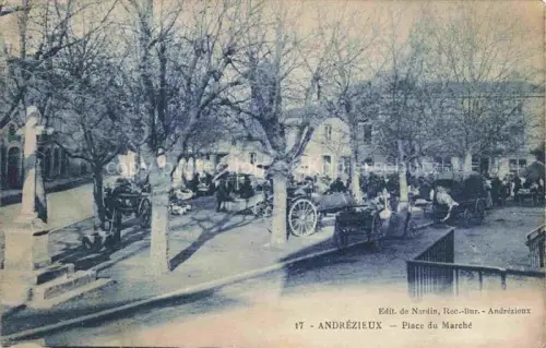 AK / Ansichtskarte Andrezieux-Boutheon Montbrison 42 Loire Place du Marché