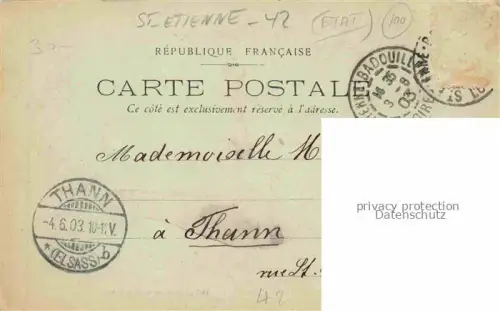 AK / Ansichtskarte ST-ETIENNE  SAINT-ETIENNE 42 Loire Gare de Bellevue vue prise de la voie