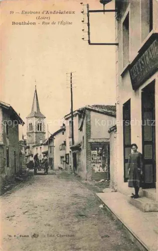 AK / Ansichtskarte Boutheon Andrezieux-Boutheon Montbrison 42 Loire Rue de l'Eglise