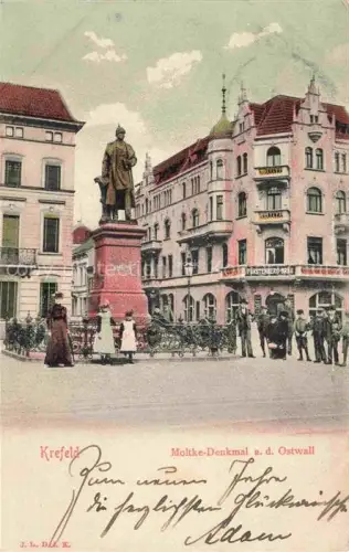 AK / Ansichtskarte KREFELD Crefeld Moltke-Denkmal am Ostwall