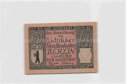 AK / Ansichtskarte STRAssENBAHN Tramway-- Berlin 2 Mark erste Elektrische  1882